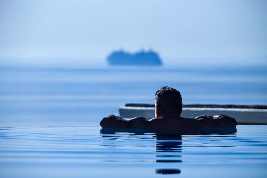 Mykonos Sea View Luxury Villa By Calypso Sunset Villas Mykonos Town Exterior foto
