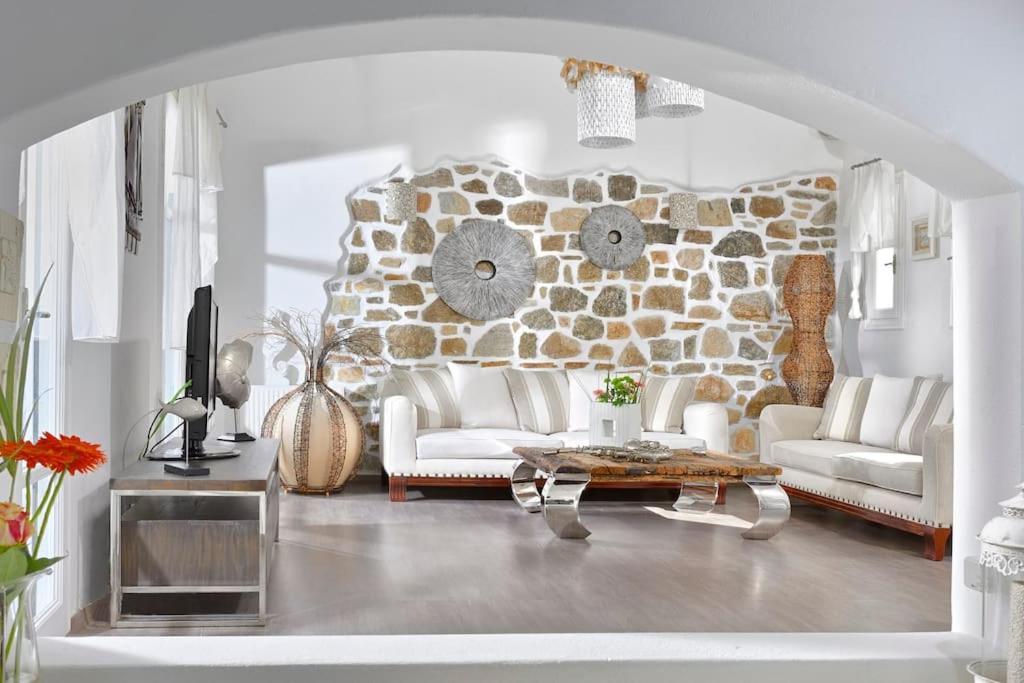 Mykonos Sea View Luxury Villa By Calypso Sunset Villas Mykonos Town Exterior foto